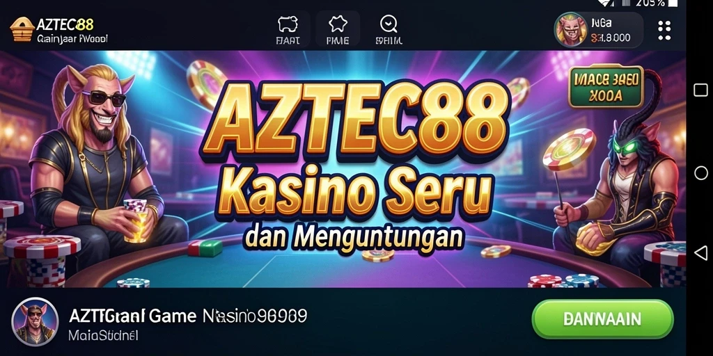 Gameplay menegangkan AZTEC88 dengan grafik memukau.