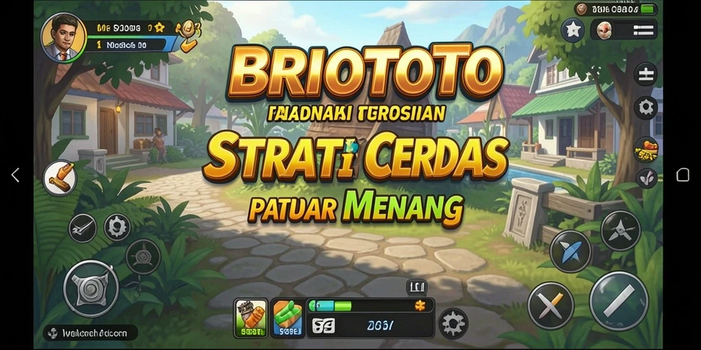 Screenshot utama gameplay BRIOTOTO menampilkan aksi strategi yang intens.