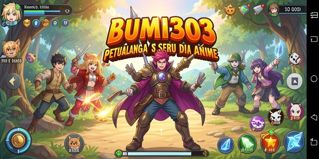 Screenshot gameplay BUMI303 menampilkan karakter Anime yang seru.