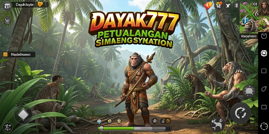 Tangkapan layar utama DAYAK777 menampilkan gameplay simulation yang mendebarkan.