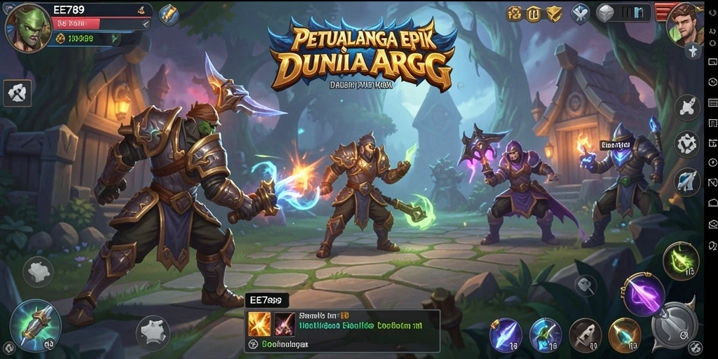 Screenshot gameplay EE789 menampilkan pertarungan seru dan grafik yang memukau.