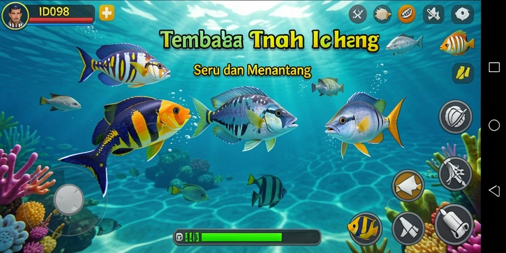 Gameplay seru menembak ikan dengan visual yang menarik.