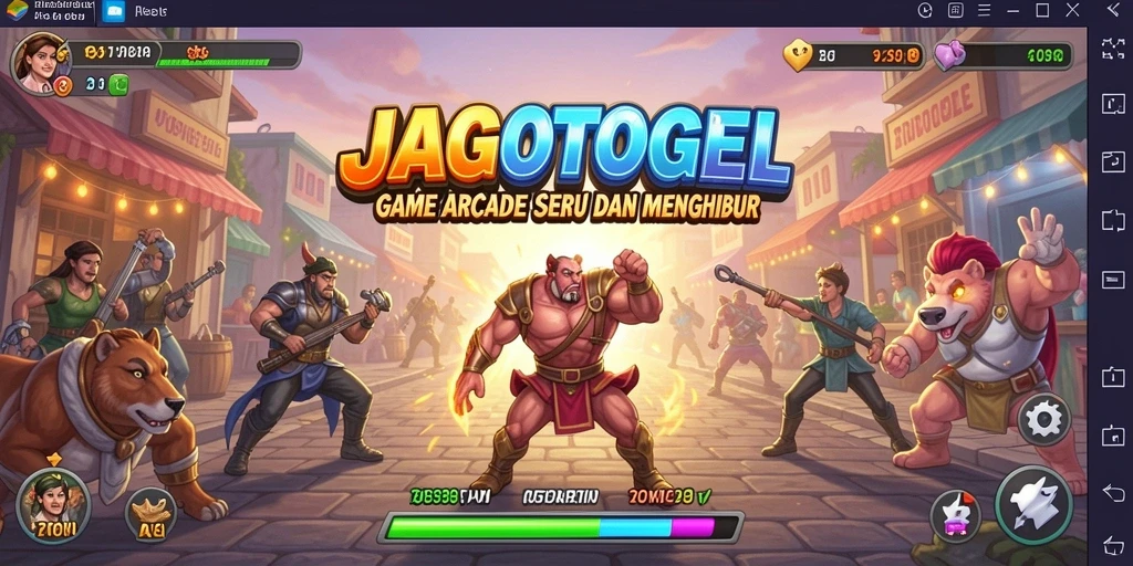 Tampilan gameplay seru JAGOTOGEL dengan tantangan menarik.