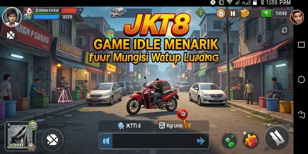 Tampilan gameplay JKT8 yang santai dan mengasyikkan.