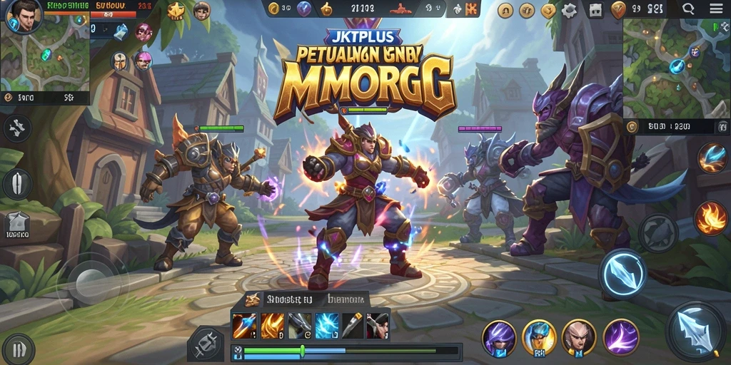 Tampilan gameplay seru dari JKTPLUS dalam dunia MMORPG.