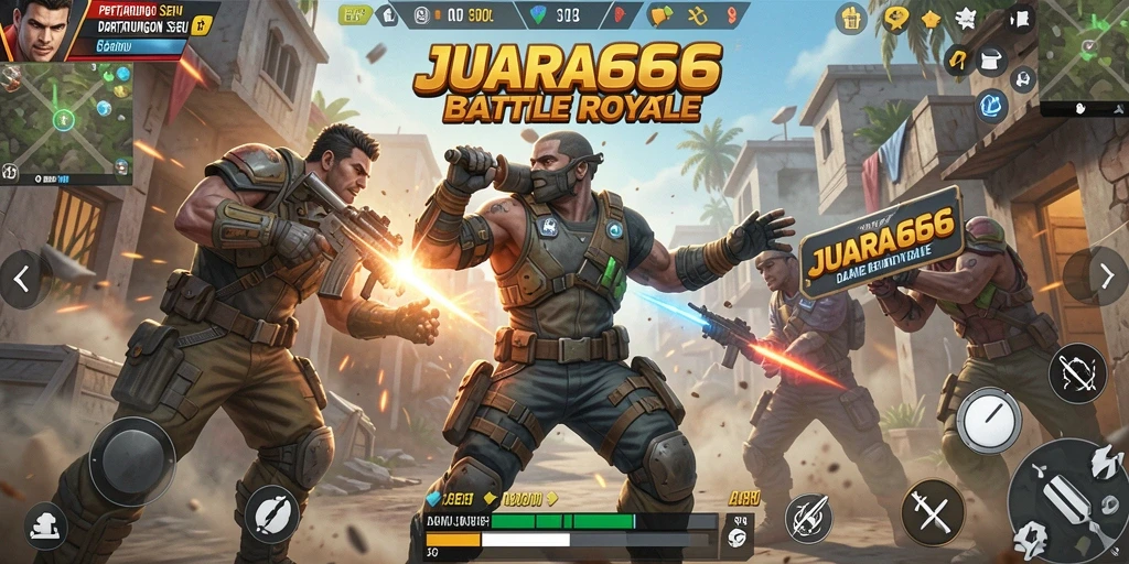 Screenshot menampilkan pertarungan seru di arena JUARA666.