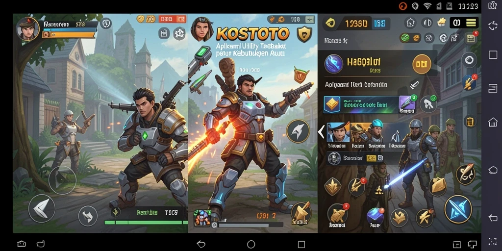 Tampilan antarmuka KOSTOTO yang sederhana dan fungsional.