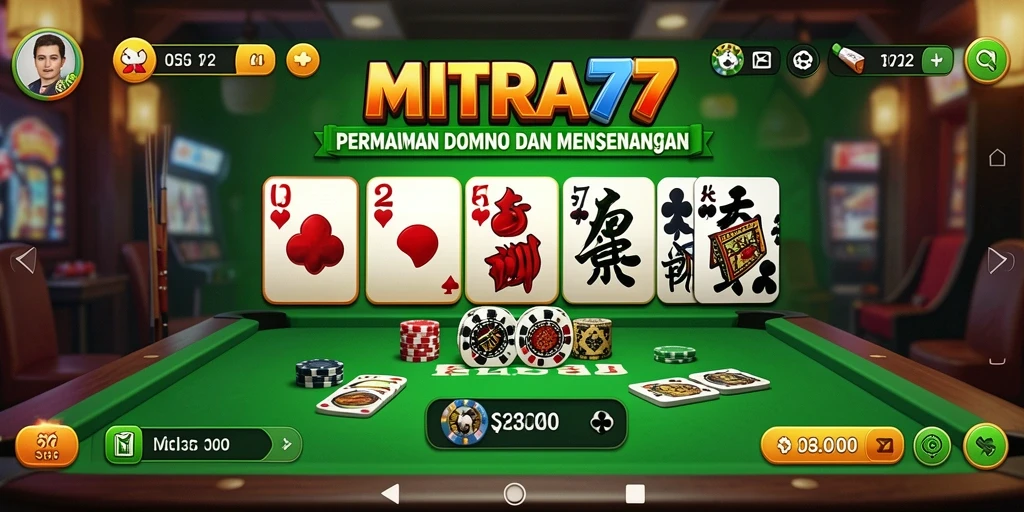 Tampilan gameplay seru dan menarik dari MITRA77.