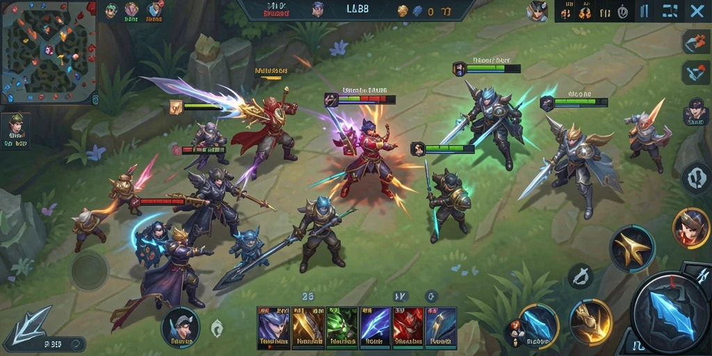 Tampilan seru dari gameplay MLBB8 dengan karakter dan strategi yang menarik.