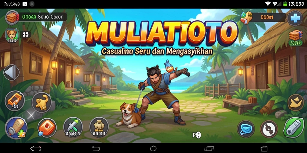 Tampilan gameplay menarik dari MULIATOTO yang penuh warna.