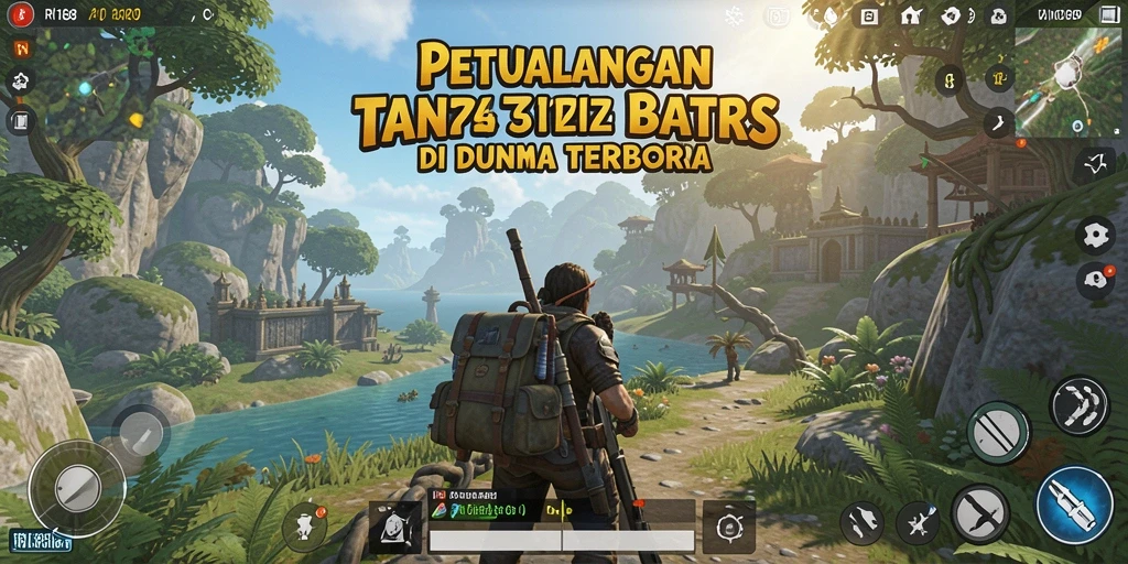 Tangkapan layar gameplay RI188 menunjukkan eksplorasi dunia terbuka yang indah.