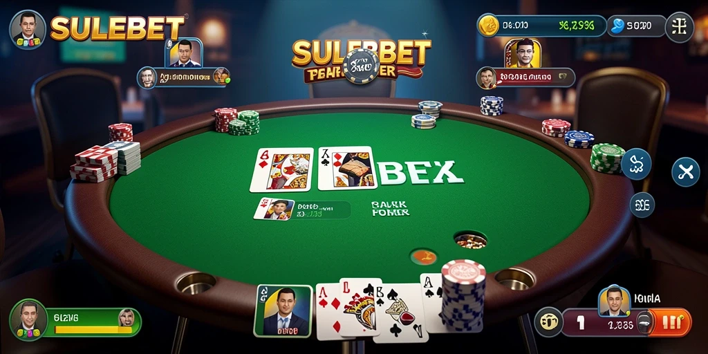 Tampilan gameplay Poker yang menarik di SULEBET.