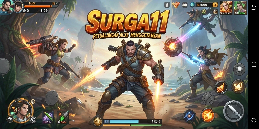 Tampilan gameplay SURGA11 yang seru dan penuh aksi.
