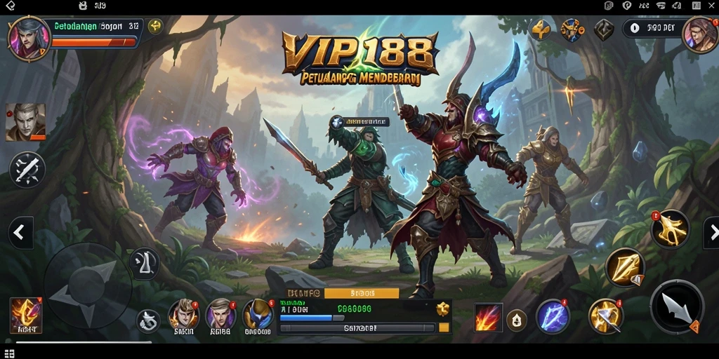 Tampilan gameplay seru dalam ARPG VIP188 dengan aksi bertempur yang menegangkan.
